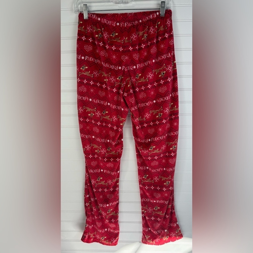 Rudolph the red nosed Reindeer, women’s red holiday pajama pants. Size XS 0-2. - Picture 2 of 4